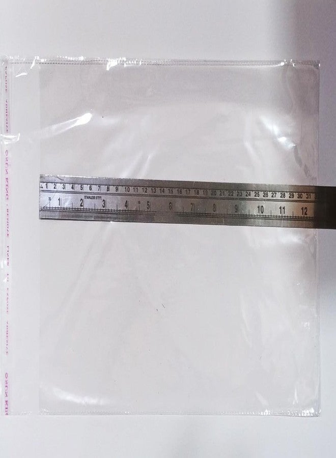 Webshoppers | Self Adhesive Resealable transparent (Pack of 100) (8"×12"inch + Flap) - 100 Pcs BOPP plastic covers for packing,plastic bags - Image 2